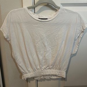 Zara White cinched top